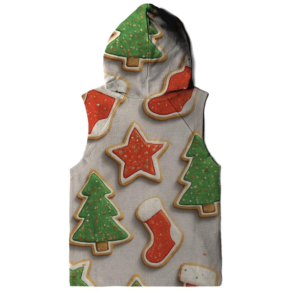 Christmas Cookie Scatter On Light Gray pullover hoodies