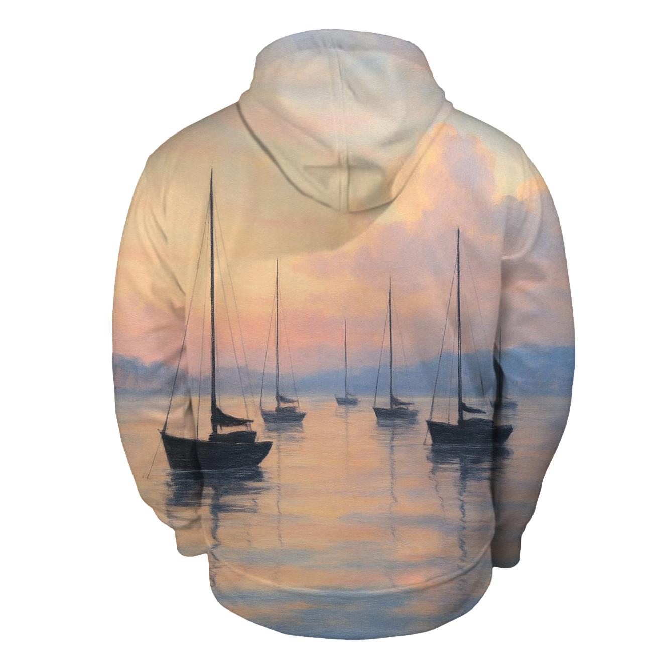 Pastel Harbor Reverie custom hoodies