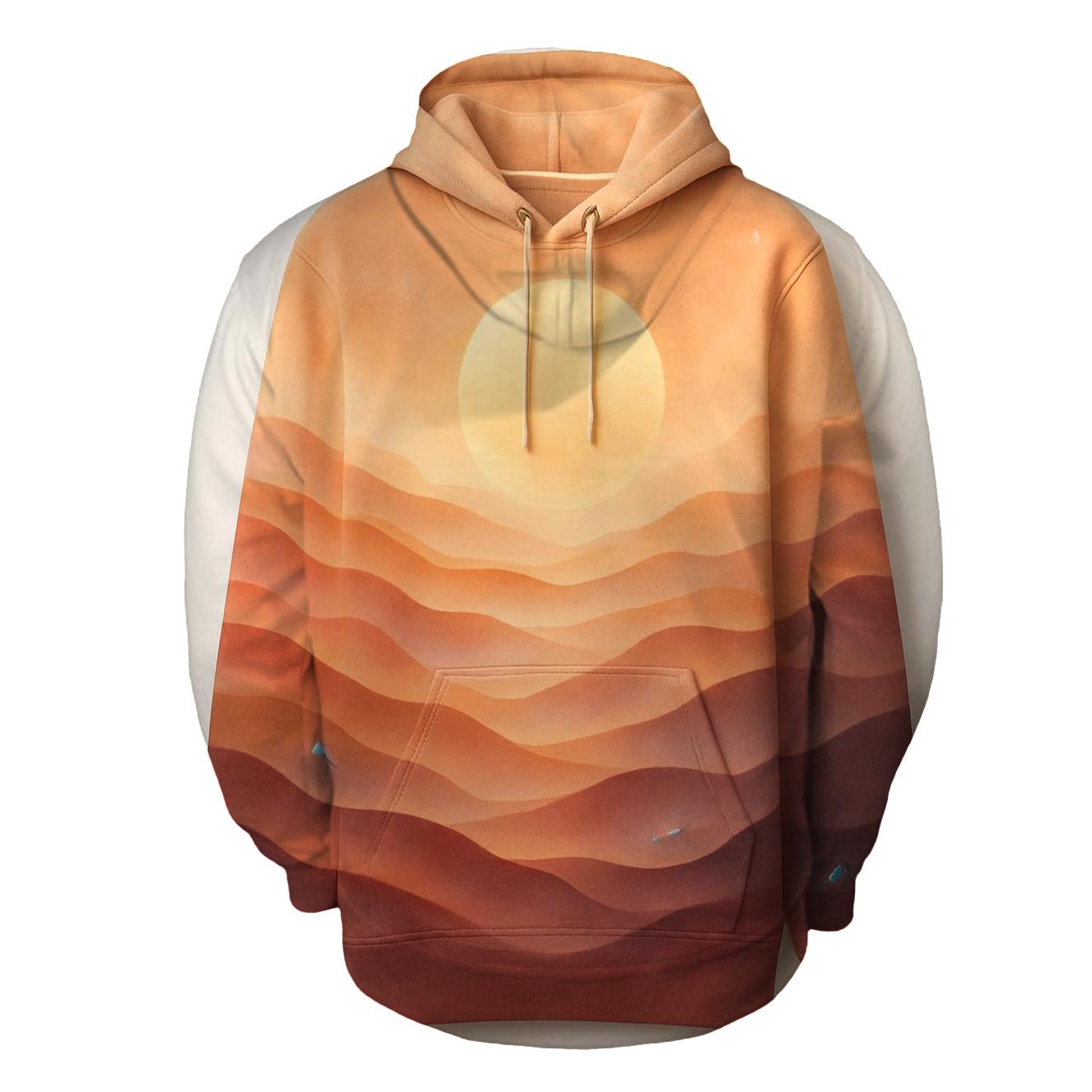 Mirage Desert Gradient Dunes pullover hoodies