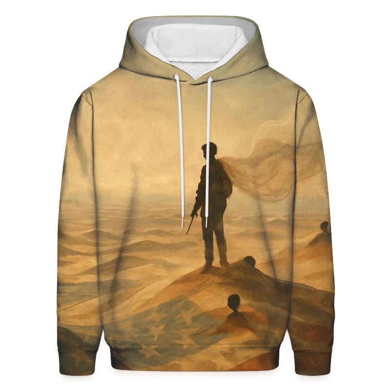 Desert Camo Flag Mirage printed hoodies