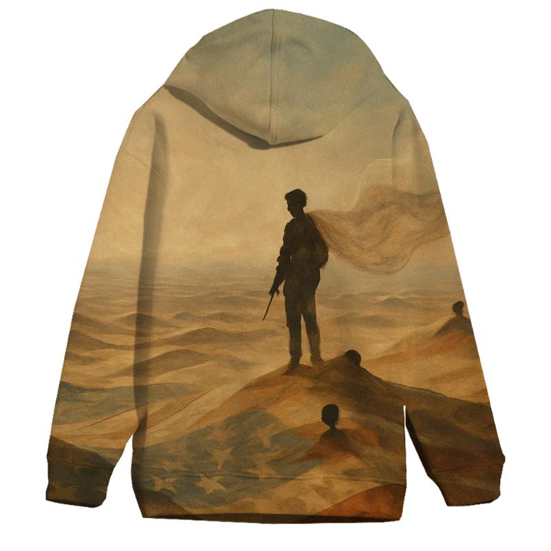 Desert Camo Flag Mirage printed hoodies