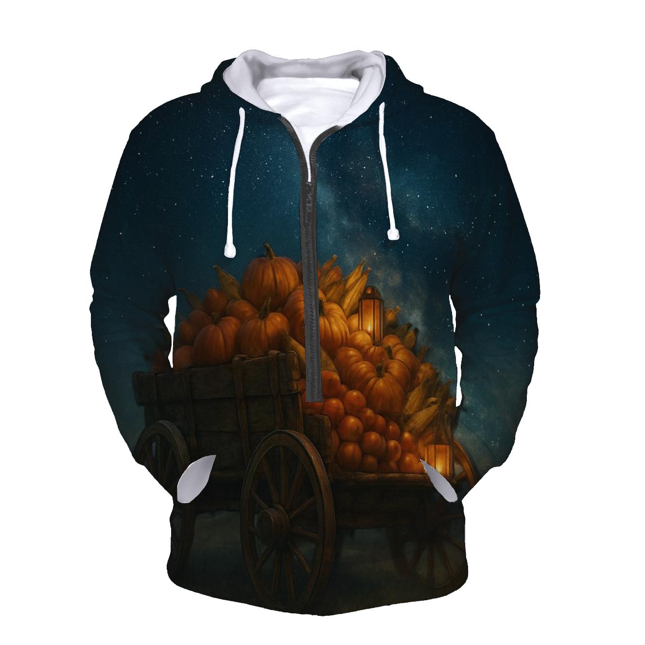 Harvest Wagon Under Starry Sky designer hoodies