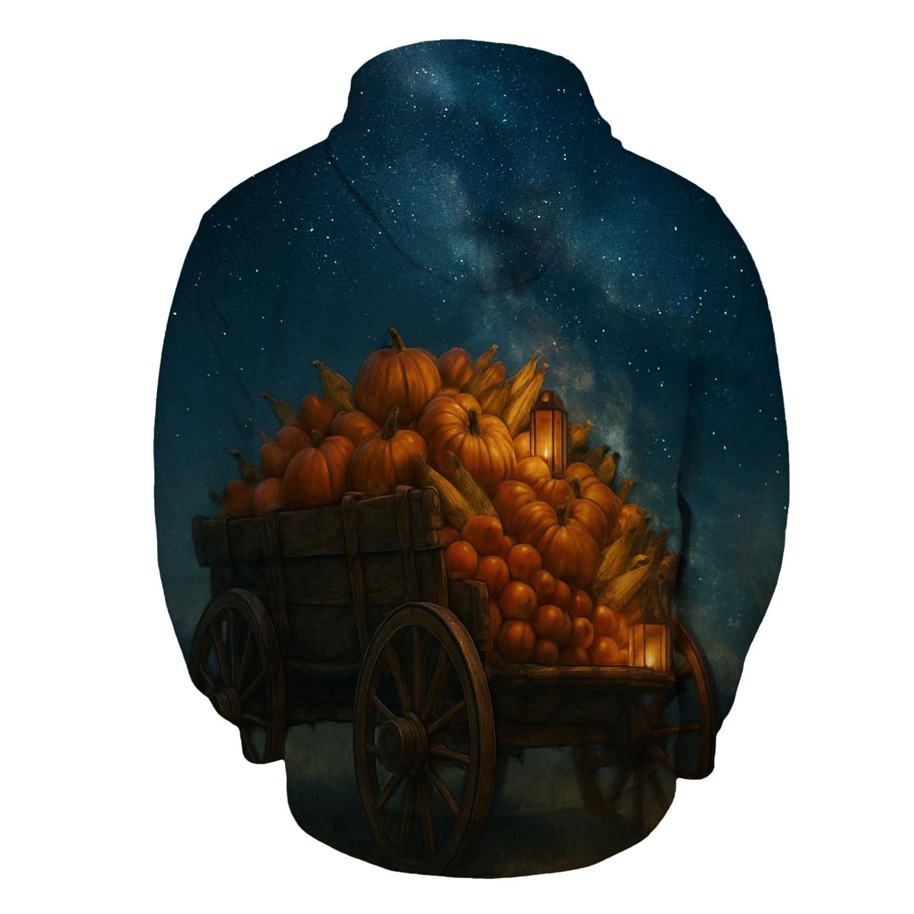 Harvest Wagon Under Starry Sky designer hoodies