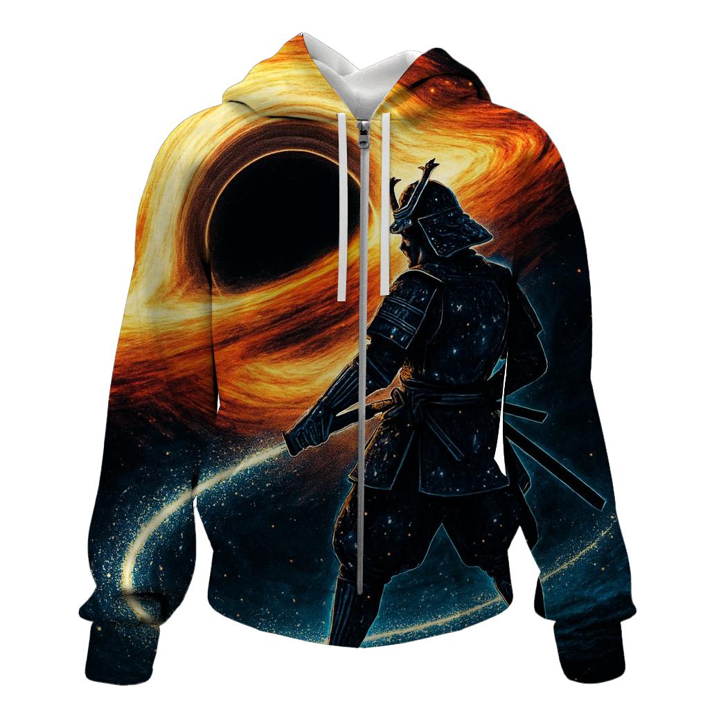 Cosmic Samurai On The Event Horizon lightweight hoodies