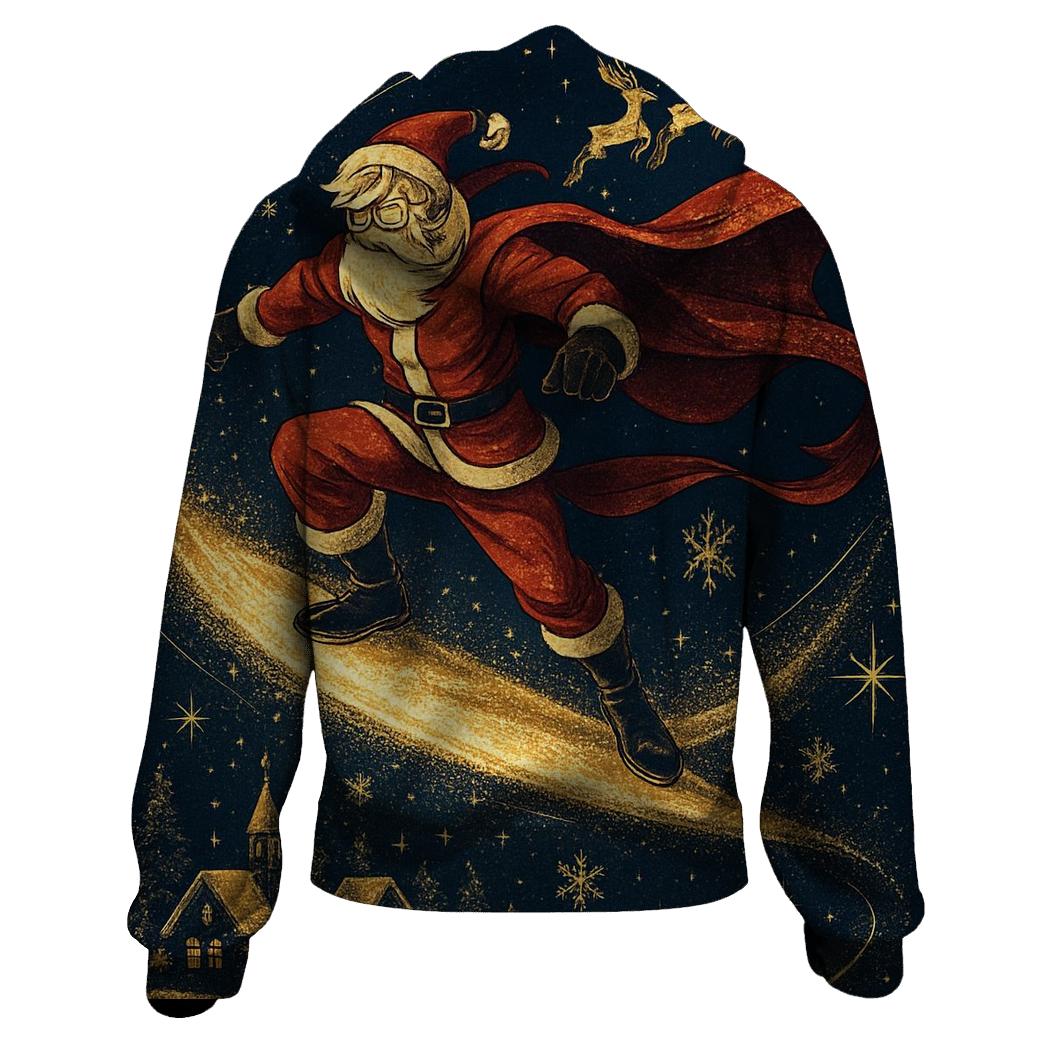 Midnight Santa Comet Ride graphic hoodies