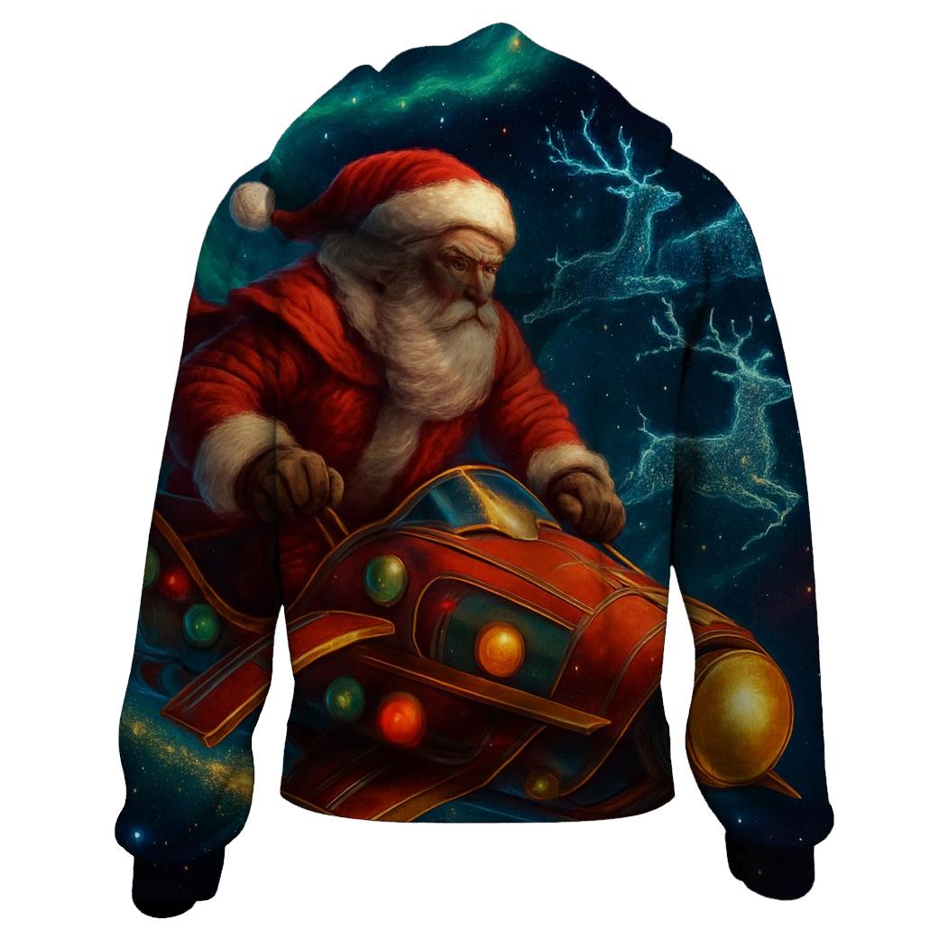 Galactic Aurora Santa Voyage hoodie trends