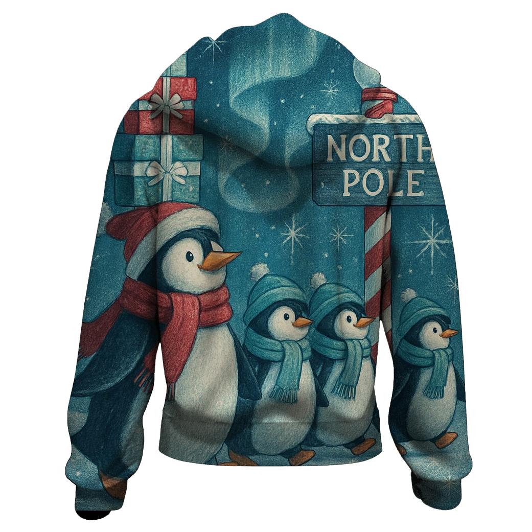 North Pole Penguin Parade hoodie trends