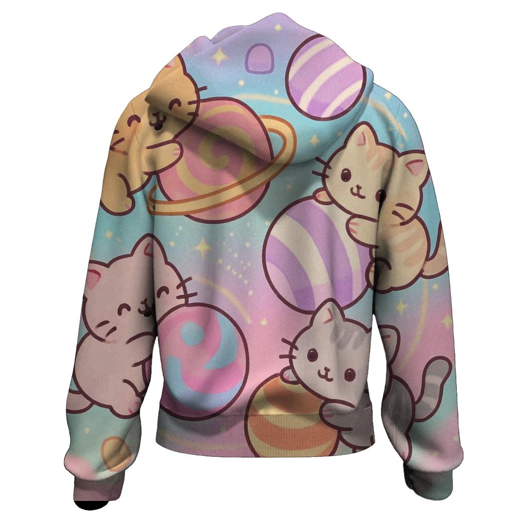 Candy Galaxy Carousel Cats hoodie trends