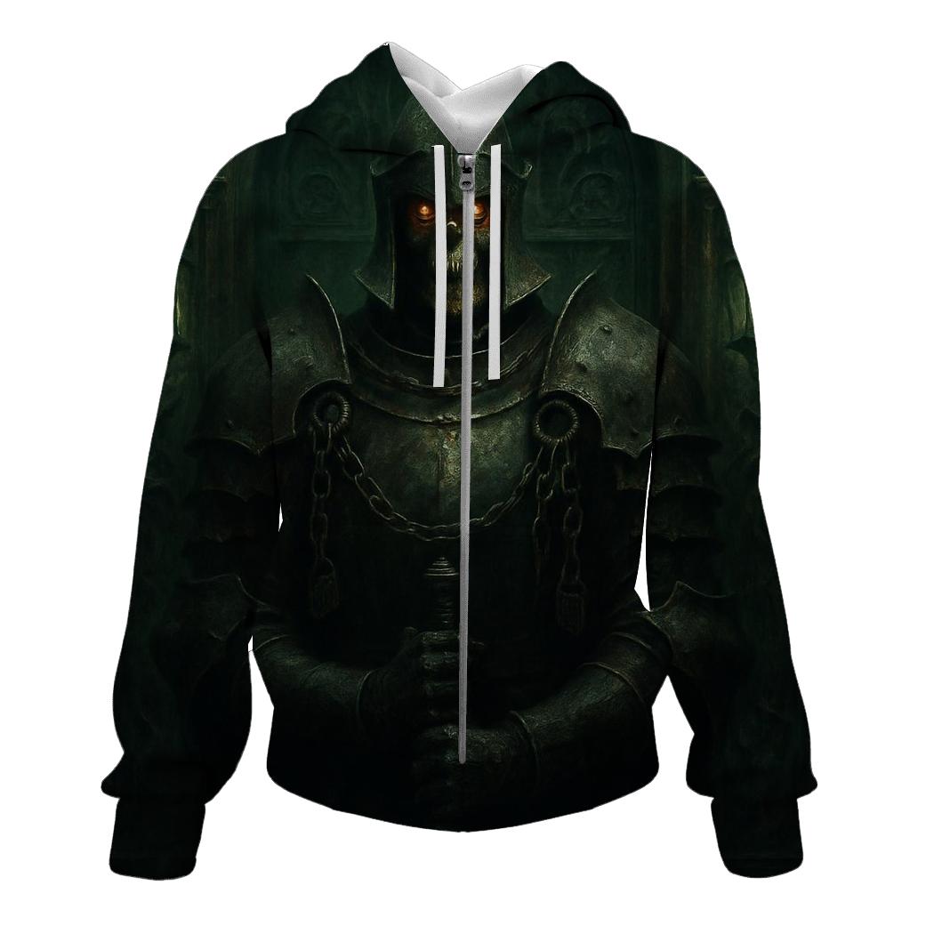 Warden Of The Iron Mausoleum zip-up hoodies