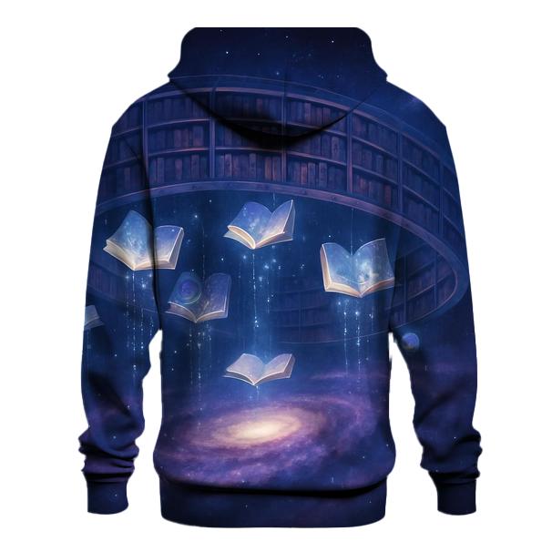 Celestial Library Over The Milky Way printed hoodies