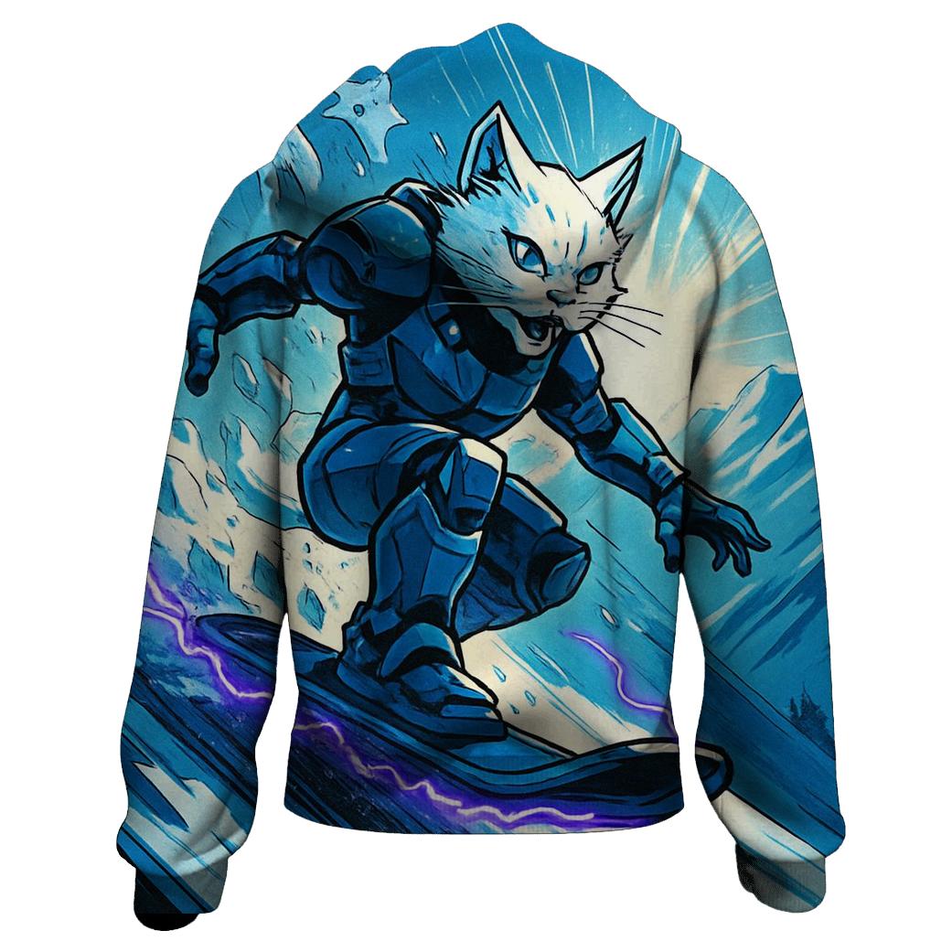 Snowboard Thunder Cat graphic hoodies