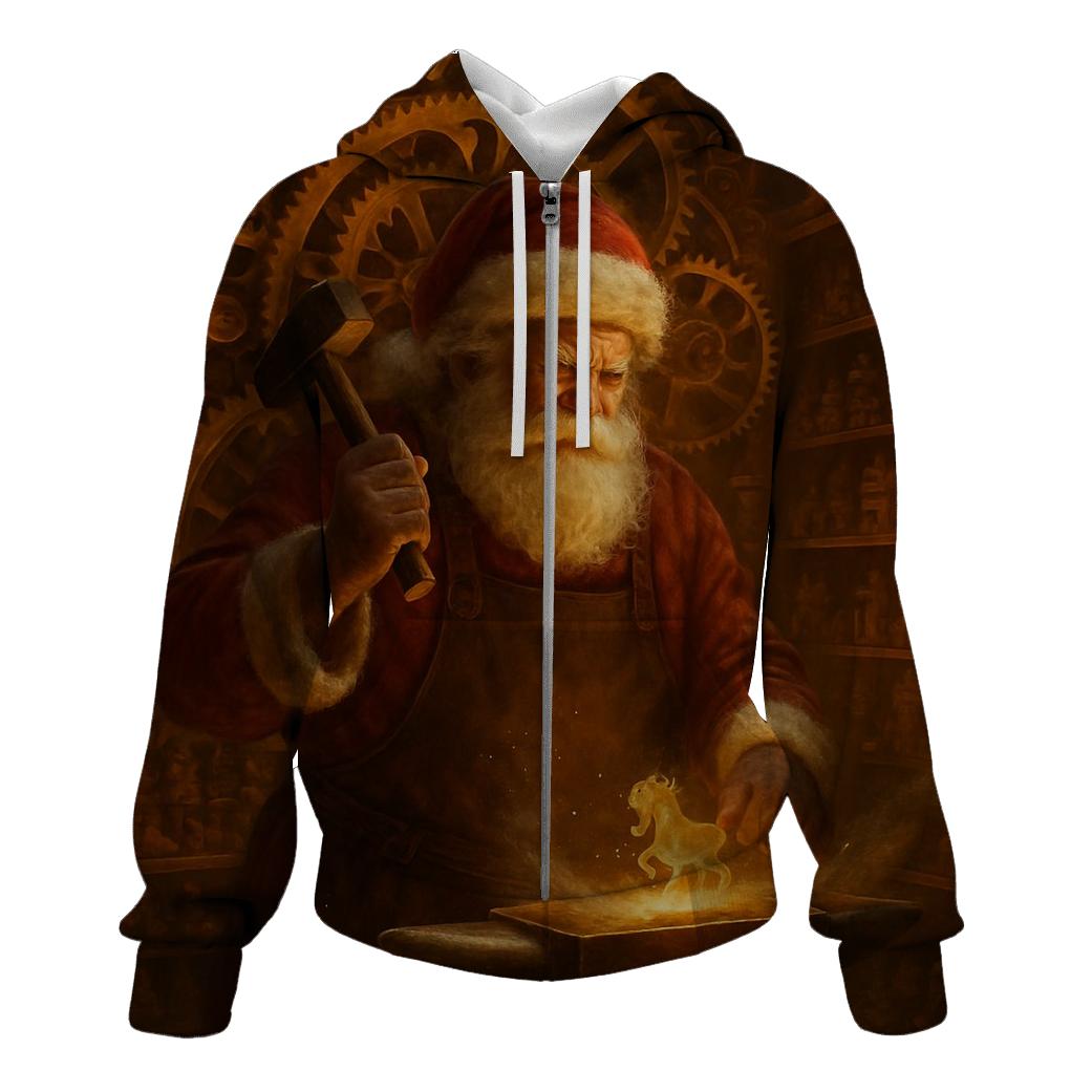 Clockwork Workshop Santa Forge designer hoodies