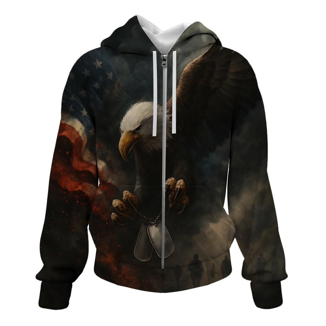 Eagle Of The Embered Banner lightweight hoodies