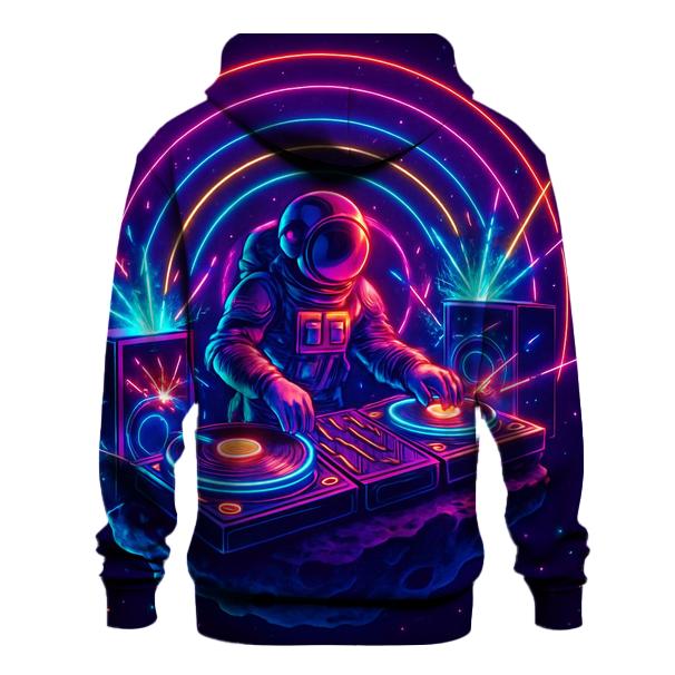 Astral DJ Of Neon Orbits premium hoodies