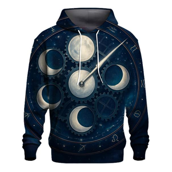Galactic Clockwork Of The Moons graphic hoodies
