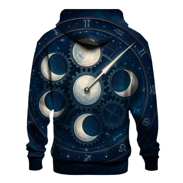 Galactic Clockwork Of The Moons graphic hoodies