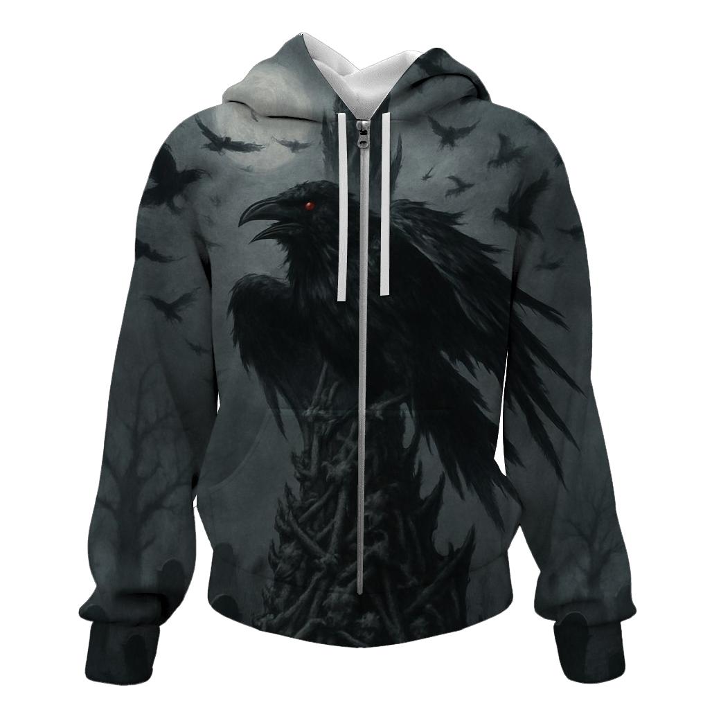 Ravens At The Bone Spire graphic hoodies