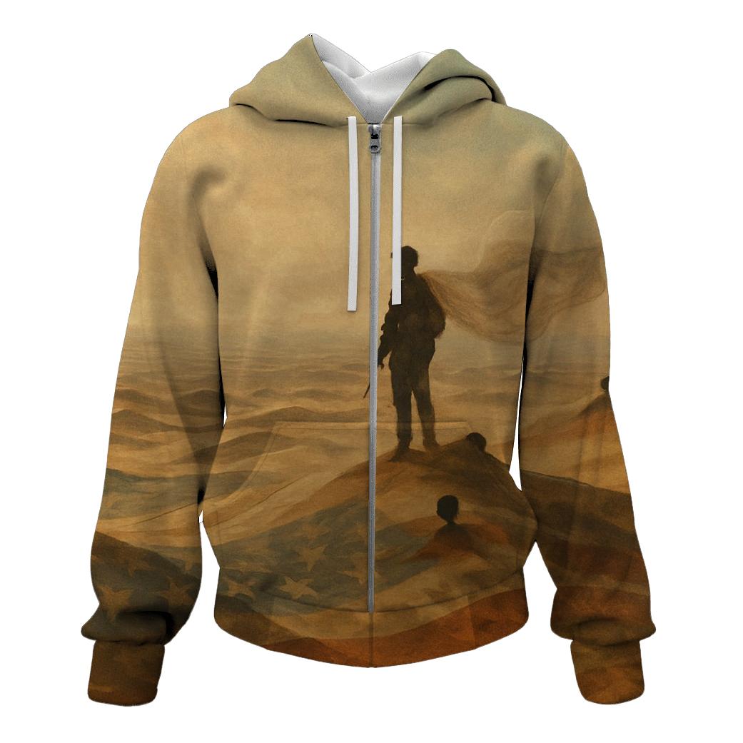 Desert Camo Flag Mirage premium hoodies