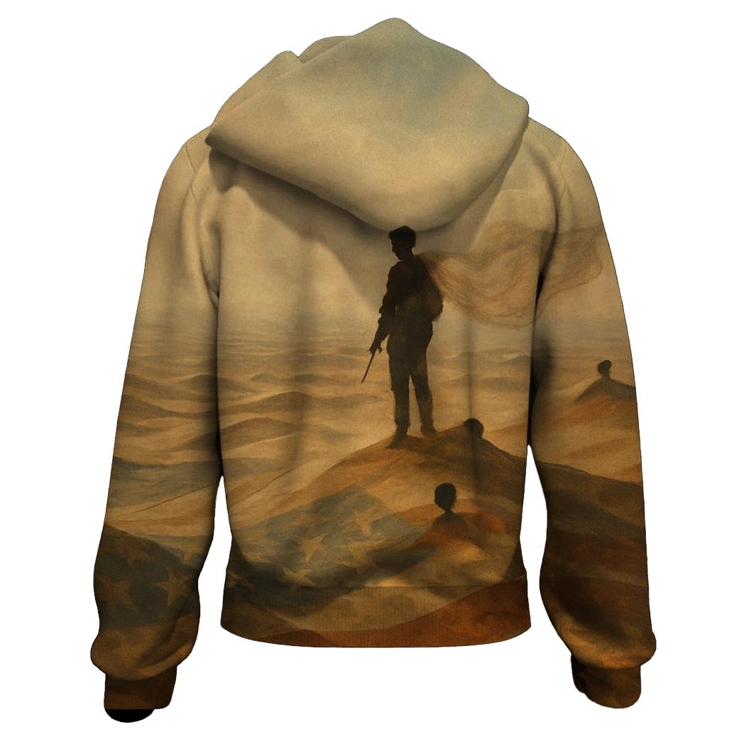 Desert Camo Flag Mirage premium hoodies