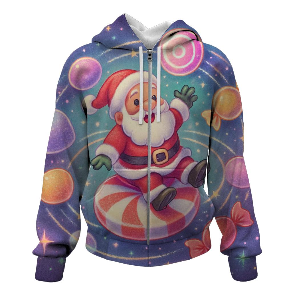 Candy Cosmos Santa Carousel lightweight hoodies