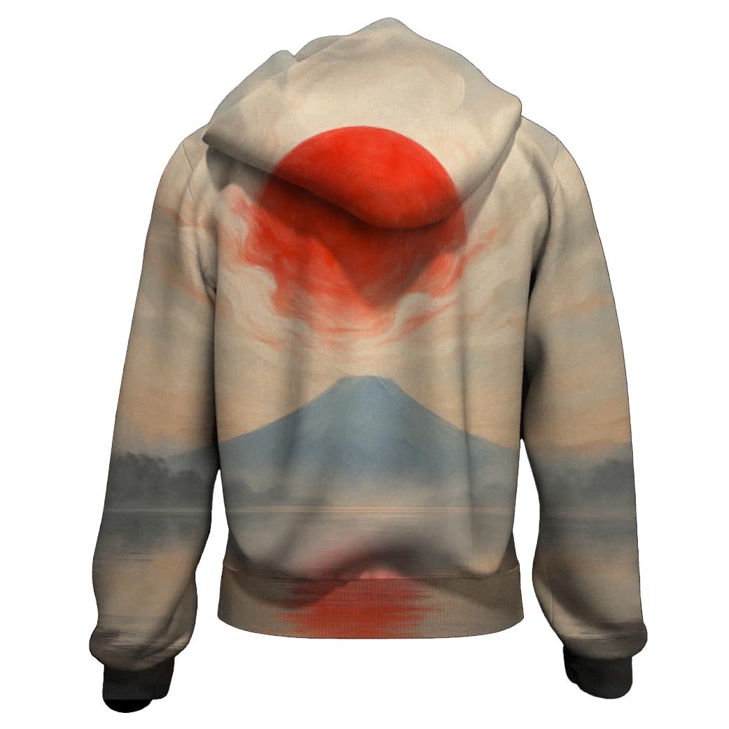 RisingAuroraOfJapan zip-up hoodies