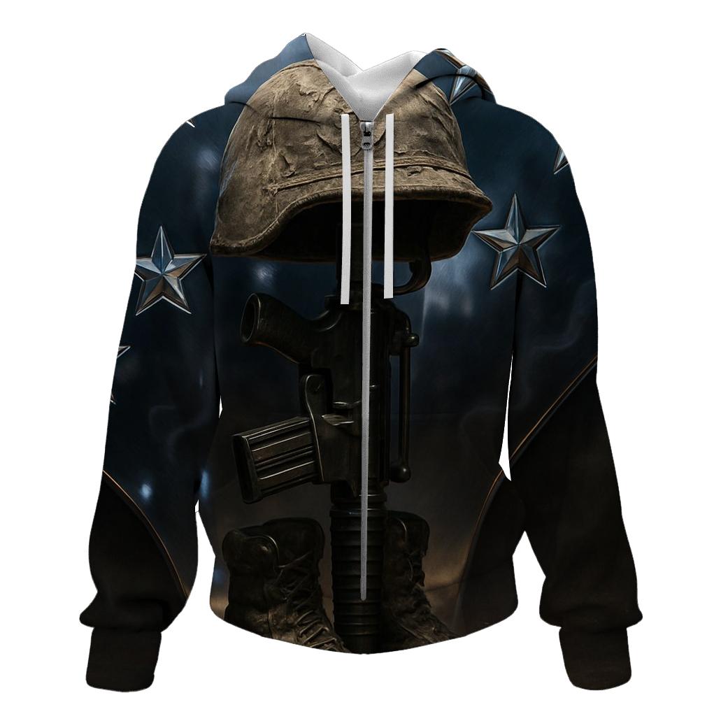 Stars Reflected In Warrior Steel custom hoodies