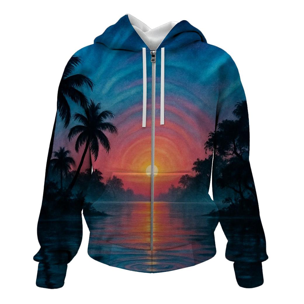 Aurora Lagoon Sundown hoodie designs