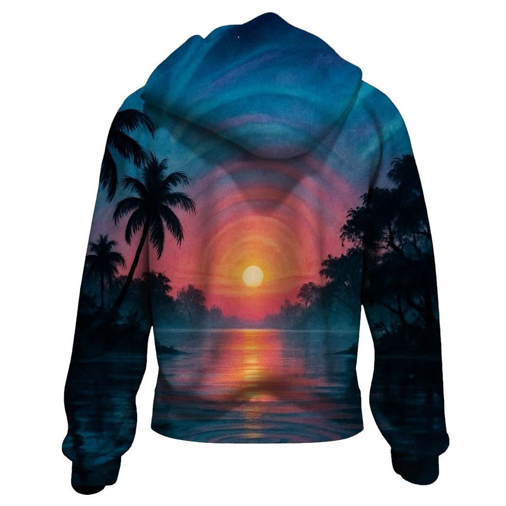 Aurora Lagoon Sundown hoodie designs