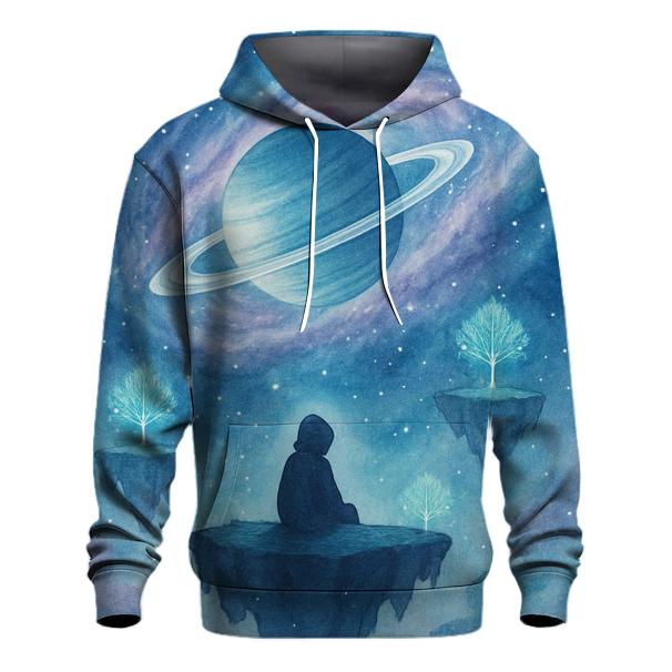 Stargazer On The Floating Archipelago embroidered hoodies