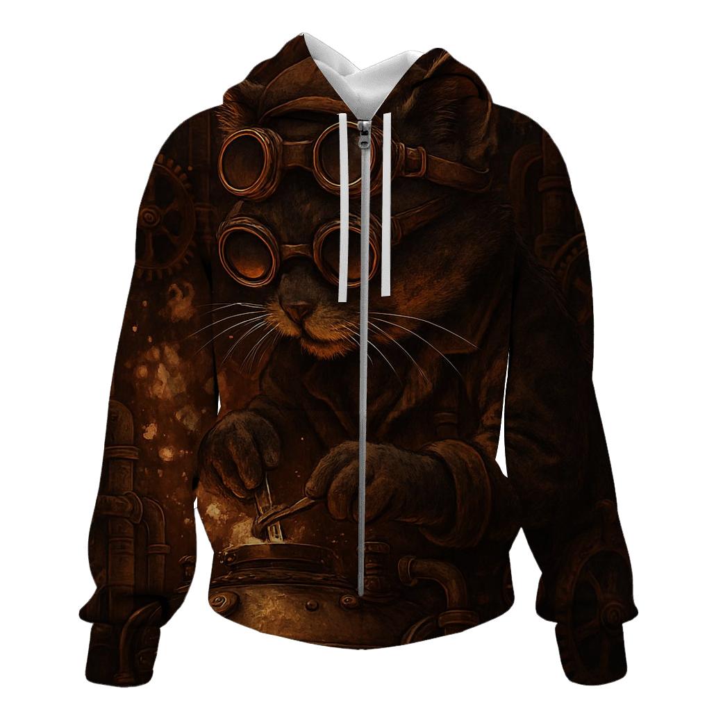 Steam Workshop Engineer Cat graphic hoodies