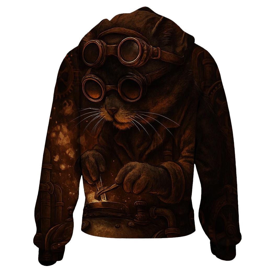 Steam Workshop Engineer Cat graphic hoodies