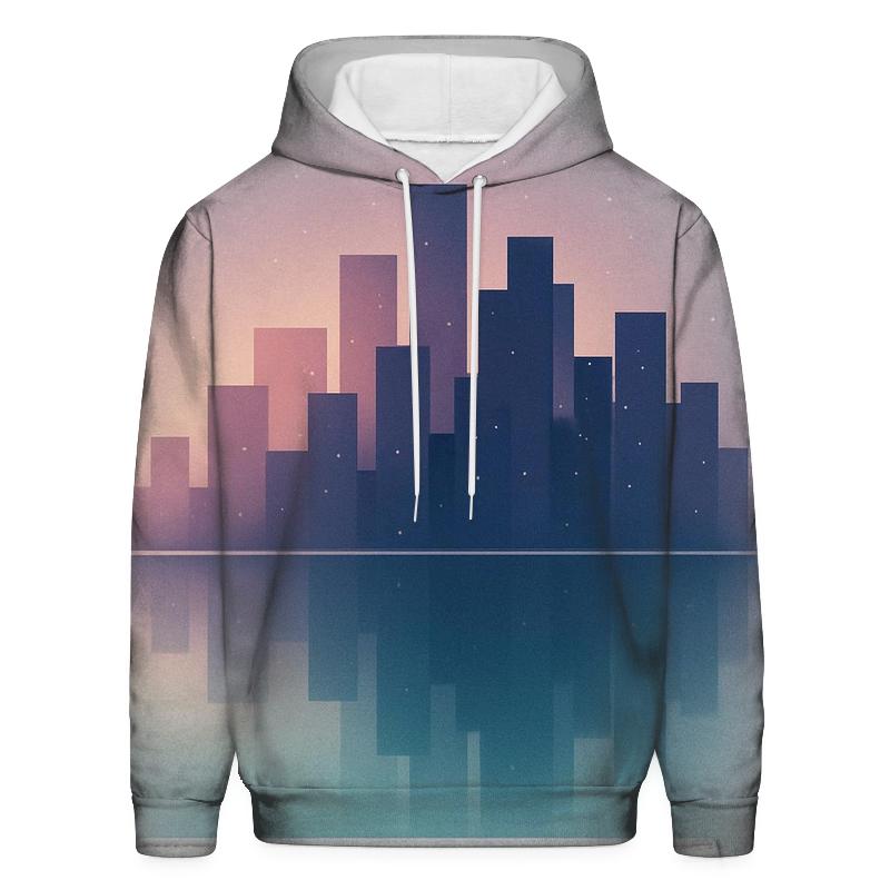 Dream Harbor Gradient Skyline custom hoodies
