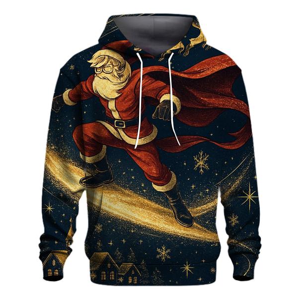 Midnight Santa Comet Ride hoodie designs