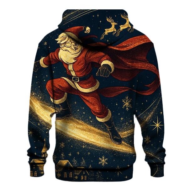 Midnight Santa Comet Ride hoodie designs