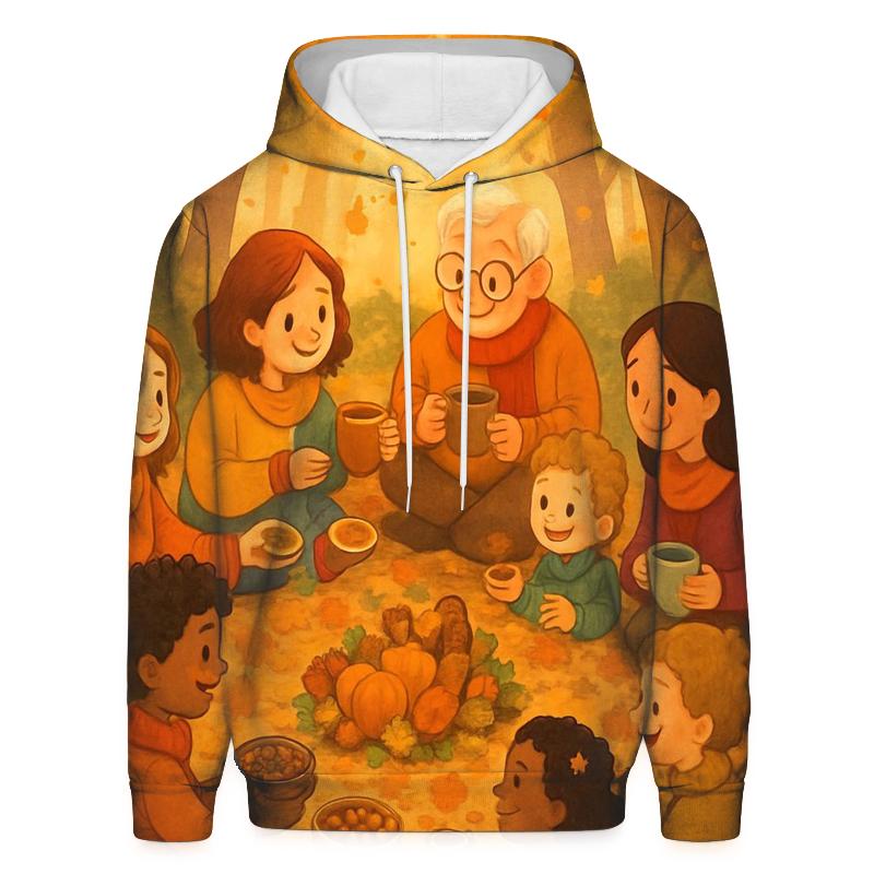 Thankful Leaf Spiral Gathering heavyweight hoodies