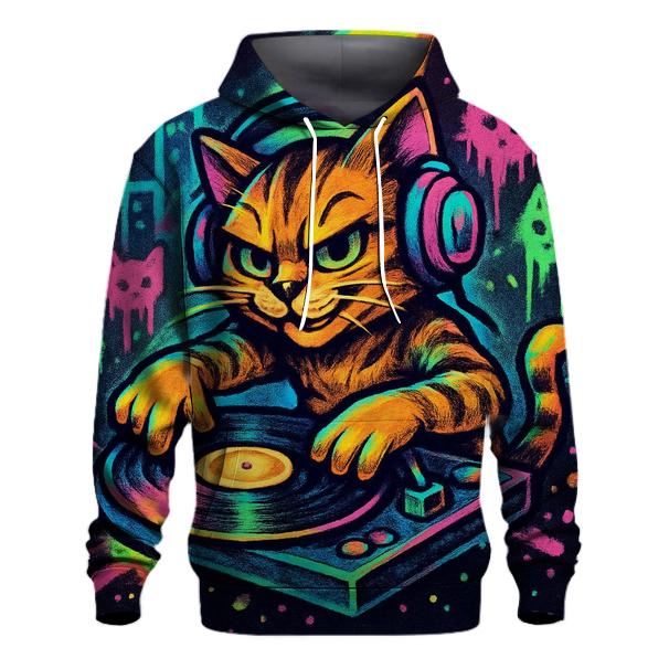 Graffiti Alley DJ Cat lightweight hoodies