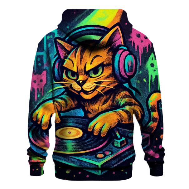 Graffiti Alley DJ Cat lightweight hoodies