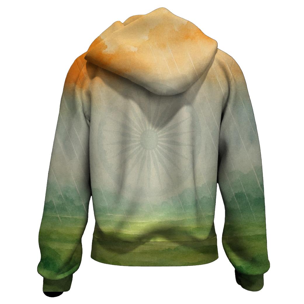 IndianMonsoonWatercolorDream designer hoodies