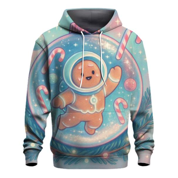 Gingerbread Galaxy Snowglobe heavyweight hoodies