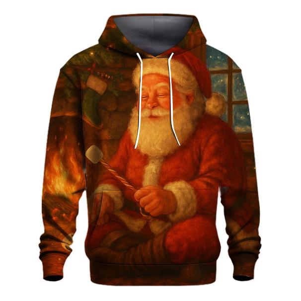 Cozy Cabin Santa Hearthside hoodie styles