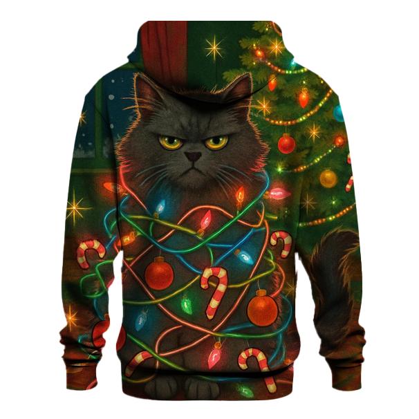 Grumpy Cat Christmas Light Tangle pullover hoodies