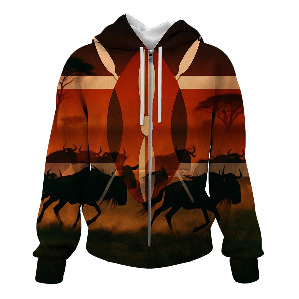 KenyanSavannaStride lightweight hoodies