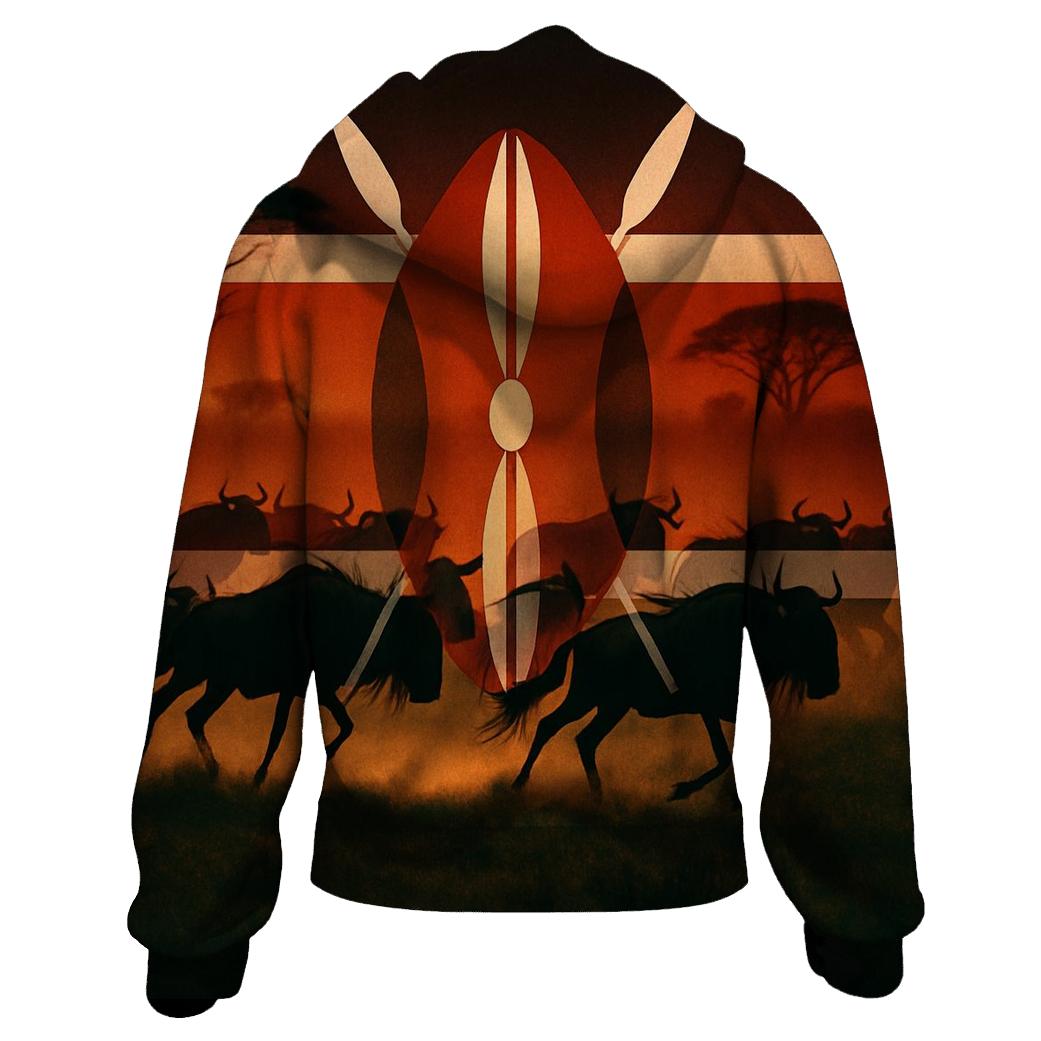 KenyanSavannaStride lightweight hoodies