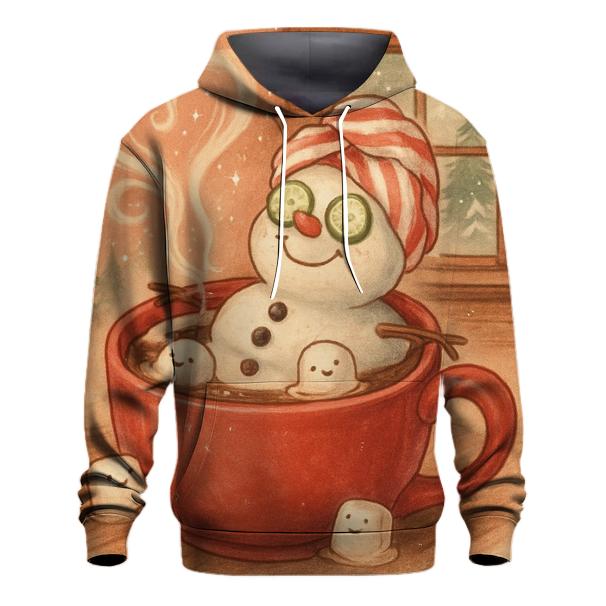 Snowman Hot Cocoa Spa Day custom hoodies