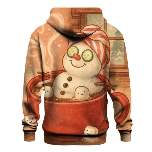 Snowman Hot Cocoa Spa Day custom hoodies