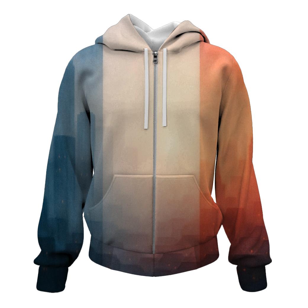 FrenchSkylineDawnVeil printed hoodies