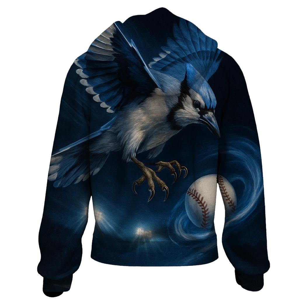 Sky Surge Blue Jays Diamond Flight printed hoodies