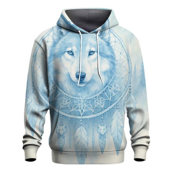 Glacier Spirit Dreamcatcher Wolf custom hoodies