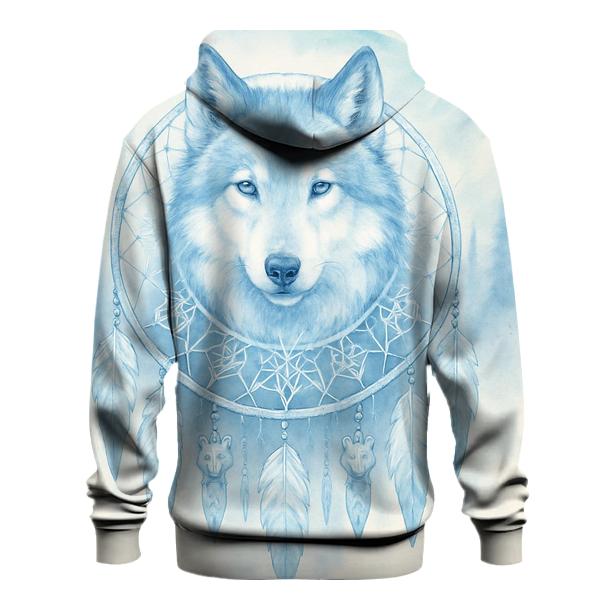 Glacier Spirit Dreamcatcher Wolf custom hoodies