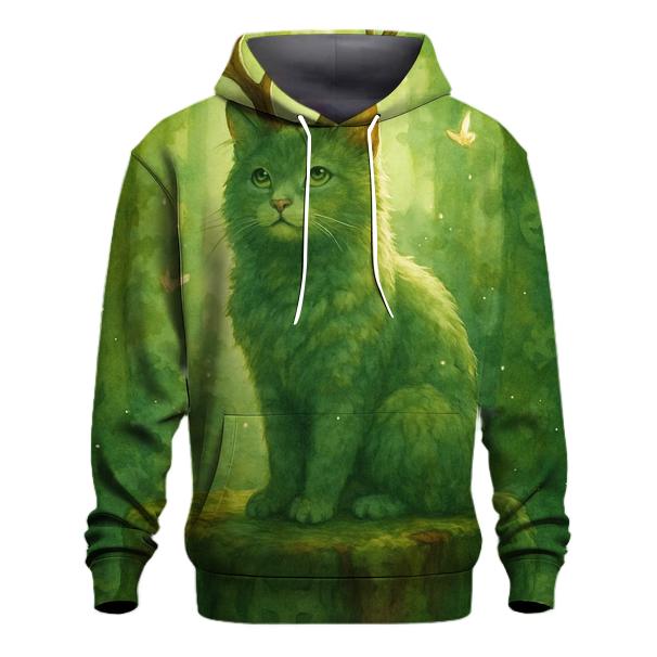 Forest Spirit Antler Cat graphic hoodies